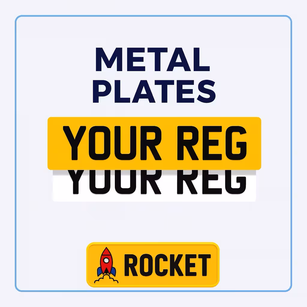 metal number plates